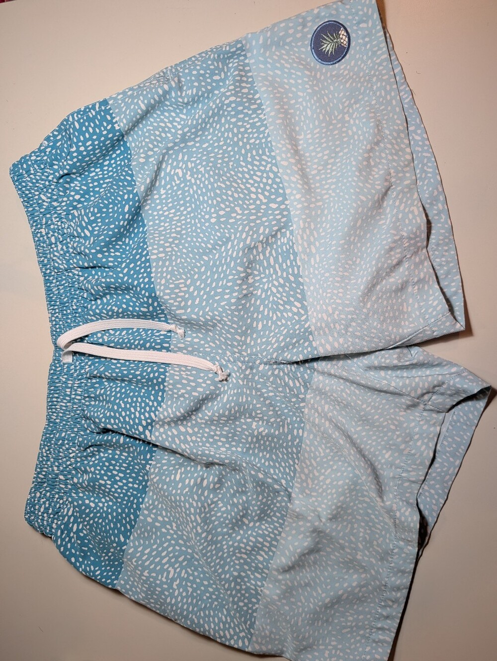 Chubbies XL 5.5 Inch Light Blue Patterned Men’s Swim Shorts
